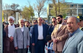 حضور پر شور مردم شریف شهرستان ازنا در حمایت از حمله به رژیم صهیونیستی